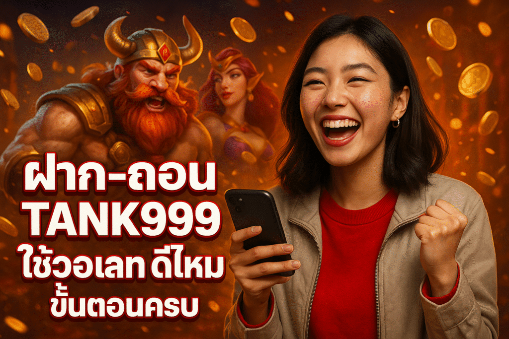 ฝาก-ถอน TANK999 ใช้วอเลท ดีไหม ขั้นตอนครบ